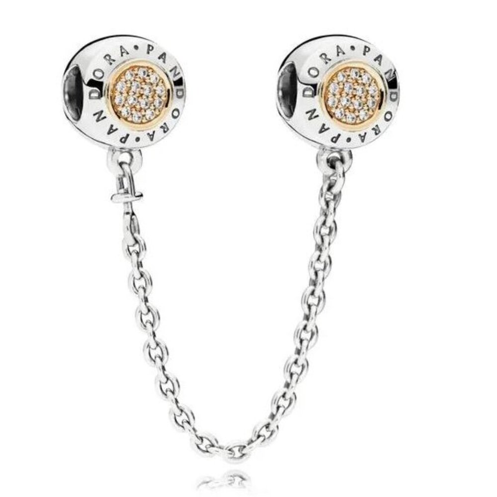 NIB PANDORA Signature Safety Chain Item #796269CZ